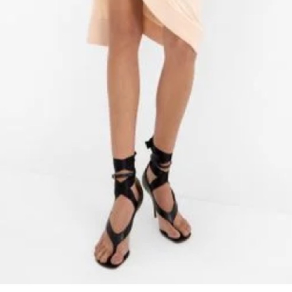 Salvatore Ferragamo Black High Heel Sandals - Picture 3 of 8